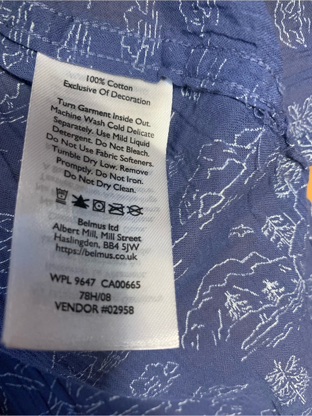 Women’s Eddie Bauer Blue Short-Sleeve Packable Camp Shirt with printed scenes - Picture 4 of 11